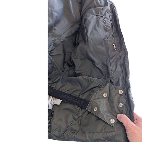SPYDER Green Alia Thinsulate Mock Neck 10k/10k Puffer Ski Jacket 144104 Size 8 - Picture 10 of 10